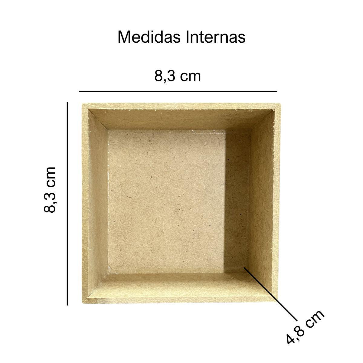 Caixa Tampa de Sapato 9x9x5cm em MDF - Palácio da Arte
