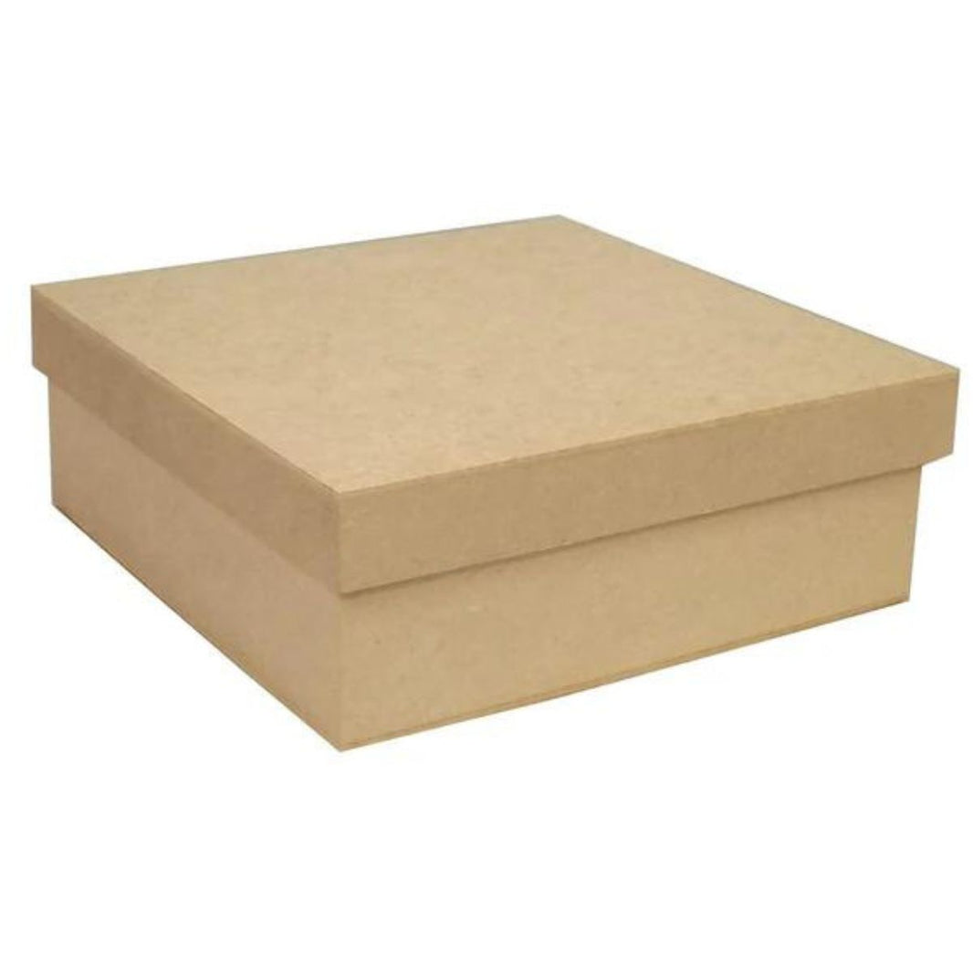 Caixa Tampa de Sapato em MDF 20x20x10cm Lisa - Palácio da Arte