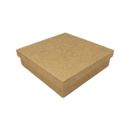 Caixa Tampa de Sapato Retangular em MDF 20x15x5cm Lisa - Palácio da Arte