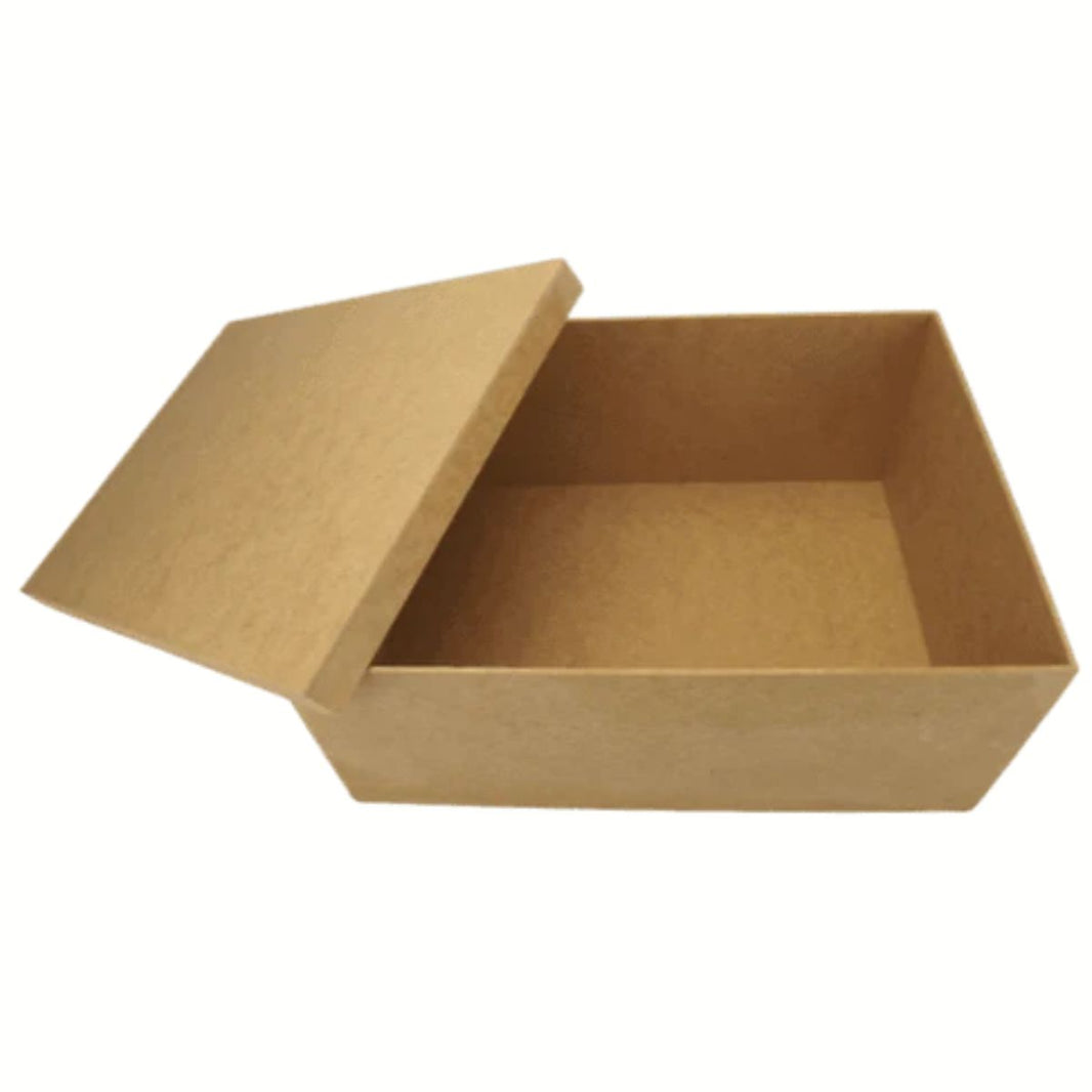 Caixa Tampa de Sapato Retangular em MDF 35x25x15cm Lisa - Palácio da Arte