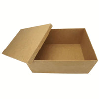 Caixa Tampa de Sapato Retangular em MDF 35x25x15cm Lisa - Palácio da Arte
