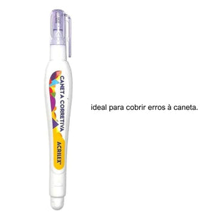 Caneta Acrilex Corretiva 7ml - Palácio da Arte