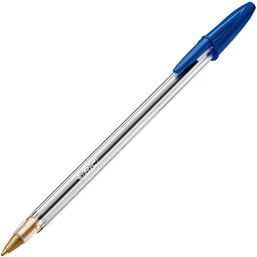 Caneta Bic Cristal Azul Clássica Esferográfica Média - Palácio da Arte