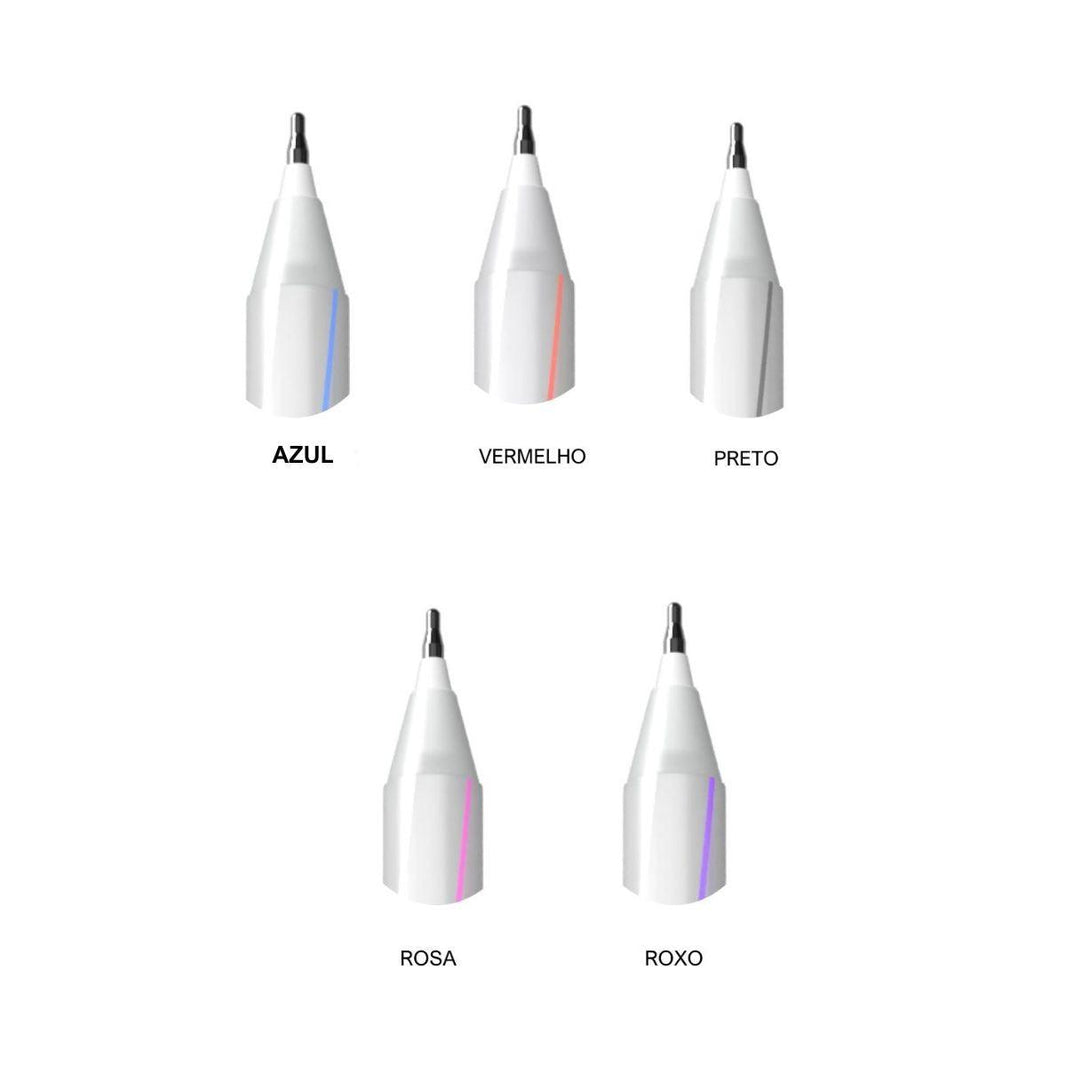 Caneta Cis Spiro Clean Esferográfica Kit com 5 cores Ponta Agulha 0.7mm - Palácio da Arte