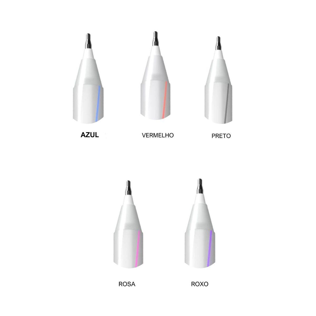 Caneta Cis Spiro Clean Esferográfica Kit com 5 cores Ponta Agulha 0.7mm - Palácio da Arte