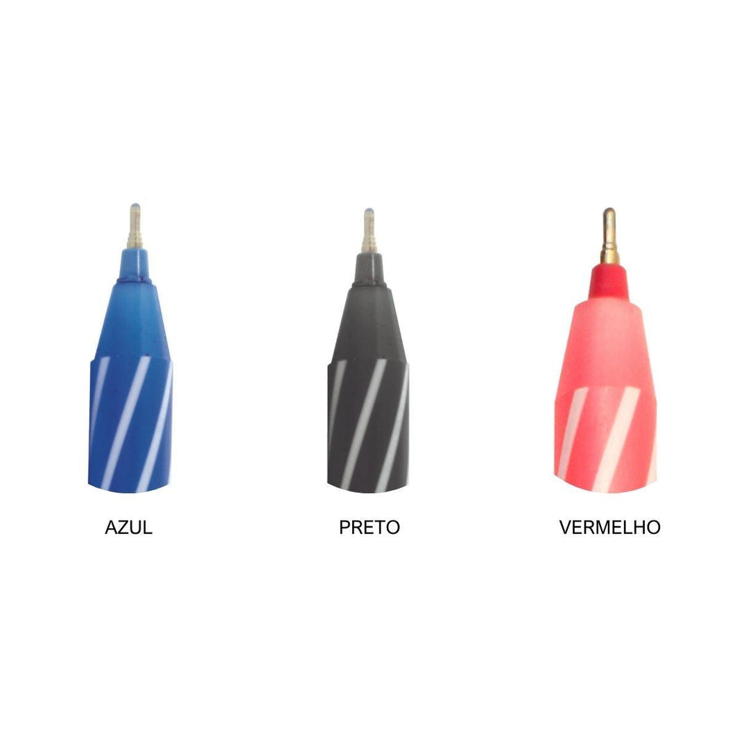 Caneta Cis Spiro Esferográfica kit com 3 cores Ponta Agulha 0.7mm - Palácio da Arte