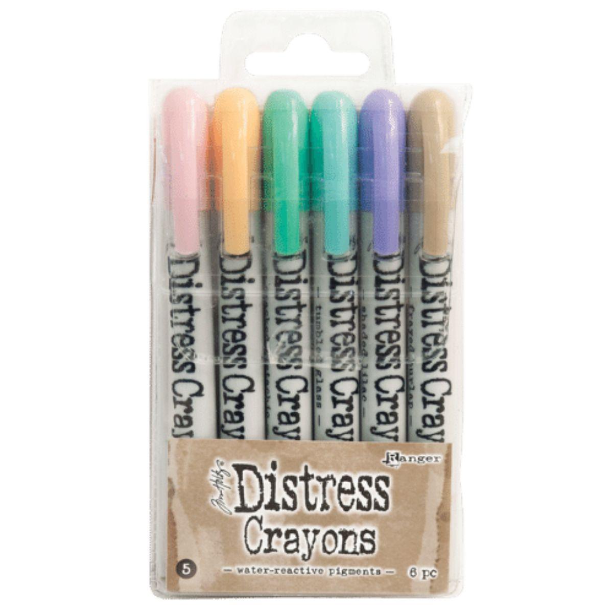 Caneta Distress Crayons Ranger TDBK51756 SET5 6 Cores - Palácio da Arte