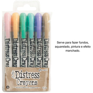 Caneta Distress Crayons Ranger TDBK51756 SET5 6 Cores - Palácio da Arte