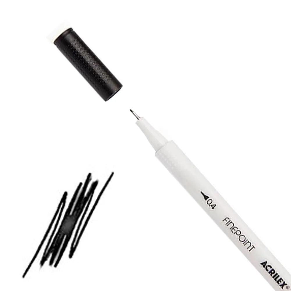 Caneta FinePoint Acrilex 520 Preto 0.4mm - Palácio da Arte