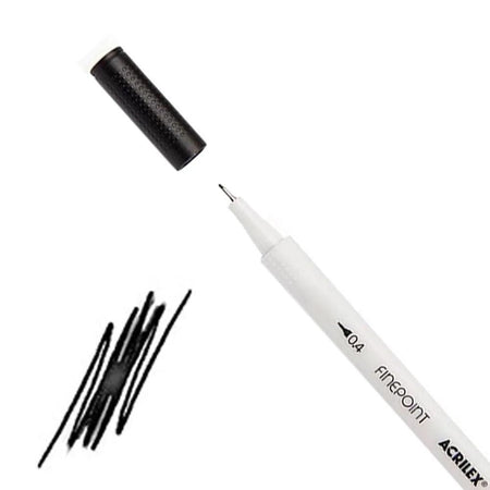 Caneta FinePoint Acrilex 520 Preto 0.4mm - Palácio da Arte