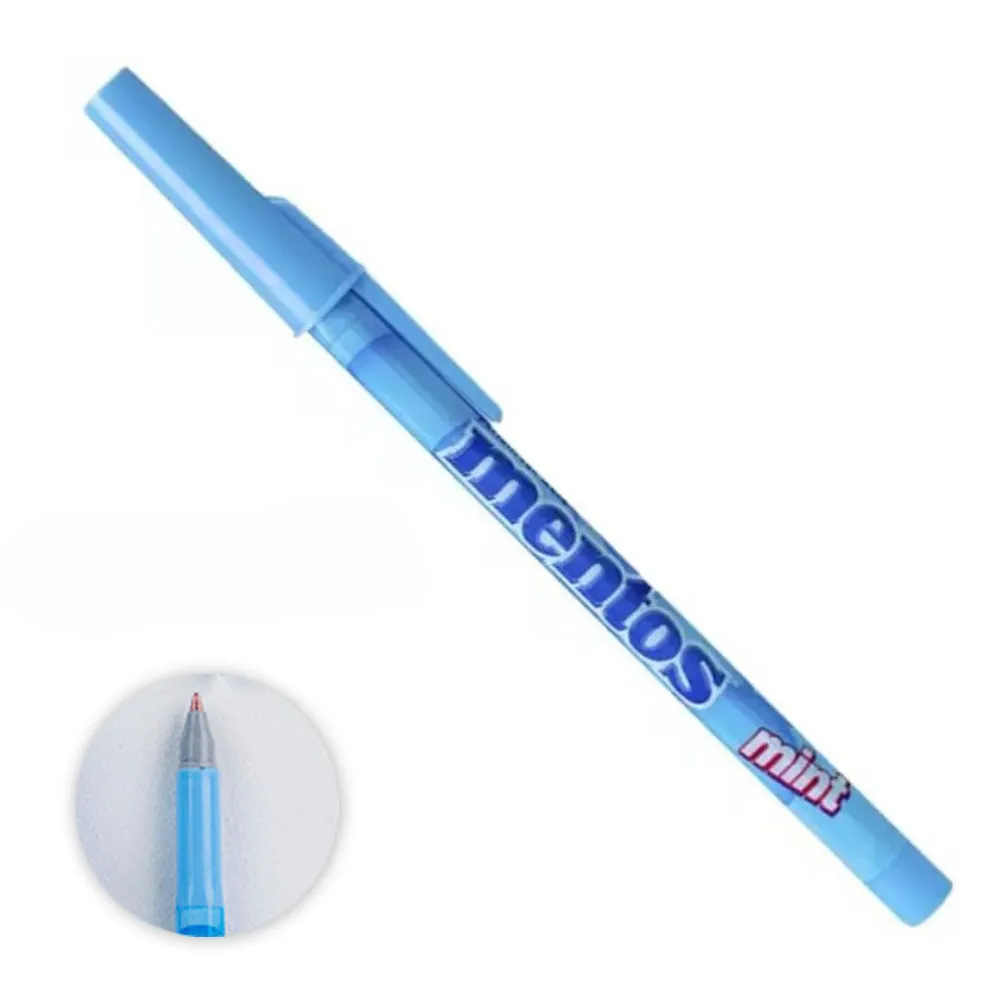 Caneta Mentos Esferográfica Azul 07 Pop Compactor com 2 unidades - Palácio da Arte