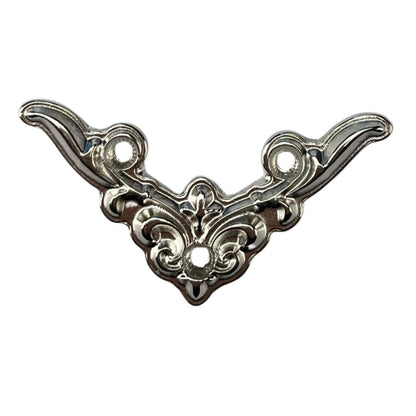 Cantoneira Elegante em Metal Niquel M 3,5x3,5cm Kit com 2 peças - Palácio da Arte