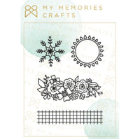Carimbo de Silicone My Memories Crafts 10x13cm MMCMES-007 Minhas Estações - Palácio da Arte