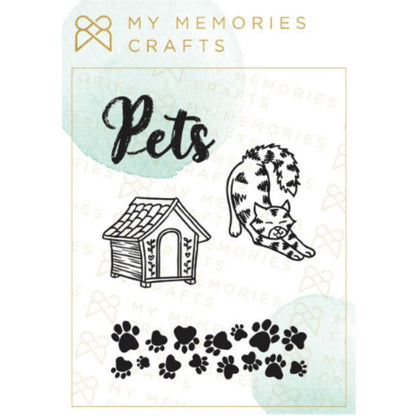 Carimbo de Silicone My Memories Crafts 10x13cm MMCMP2-007 Meus Pets - Palácio da Arte