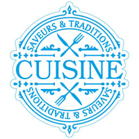 Carimbo em E.V.A Litoarte CAL-003 Rótulo Cuisine 10x12cm - Palácio da Arte