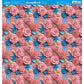 Papel Scrapbook Litoarte SD-1326 Rosa 3D Coral e Azul 30,5x30,5cm