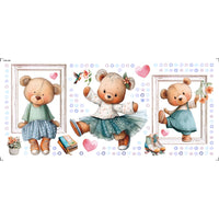 Transfer Têxtil Litoarte 27,5x12,8cm TTB5-045 Barrado Ursinha