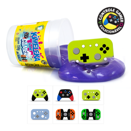 Kimeleka Slime Gamer Acrilex 150g com Controle Gamer Colecionável