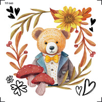 Transfer de Imagem Litoarte 8x8cm TIT-043 Urso Teddy