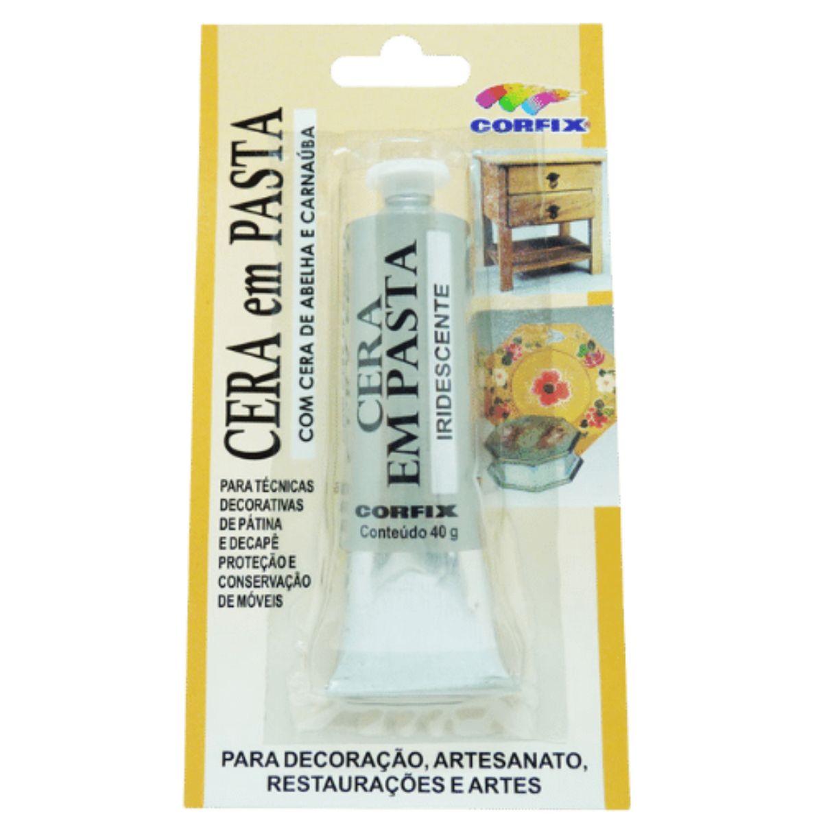 Cera em Pasta Iridescente Corfix 37ml com 40g - Palácio da Arte