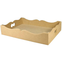 Cesta Ondulada Retangular Grande 6mm em MDF - Palácio da Arte