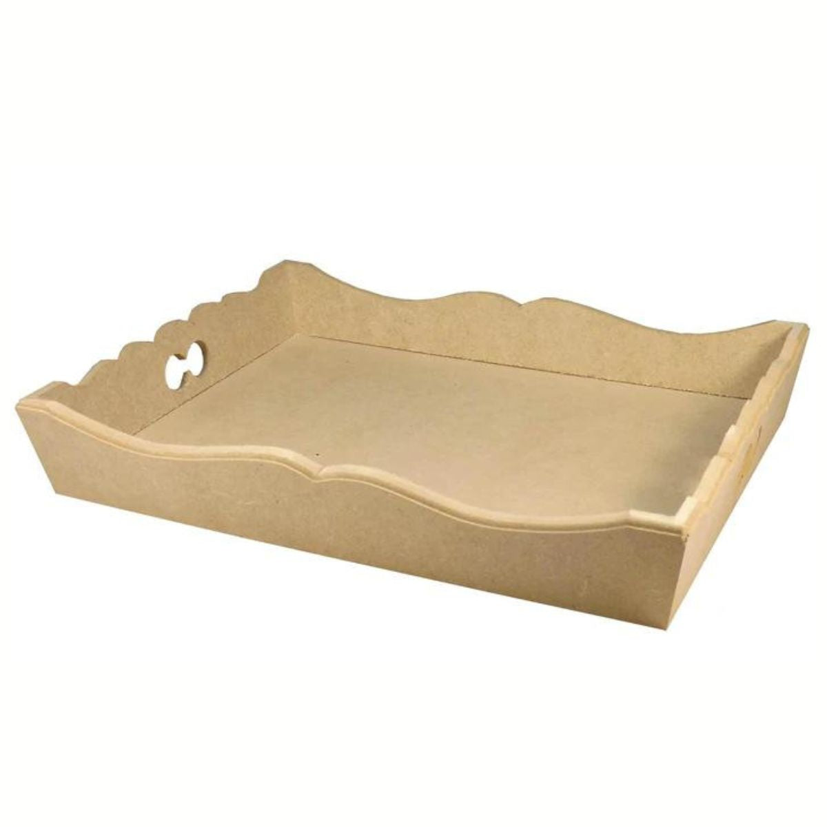 Cesta Ondulada Retangular Grande 9mm em MDF - Palácio da Arte