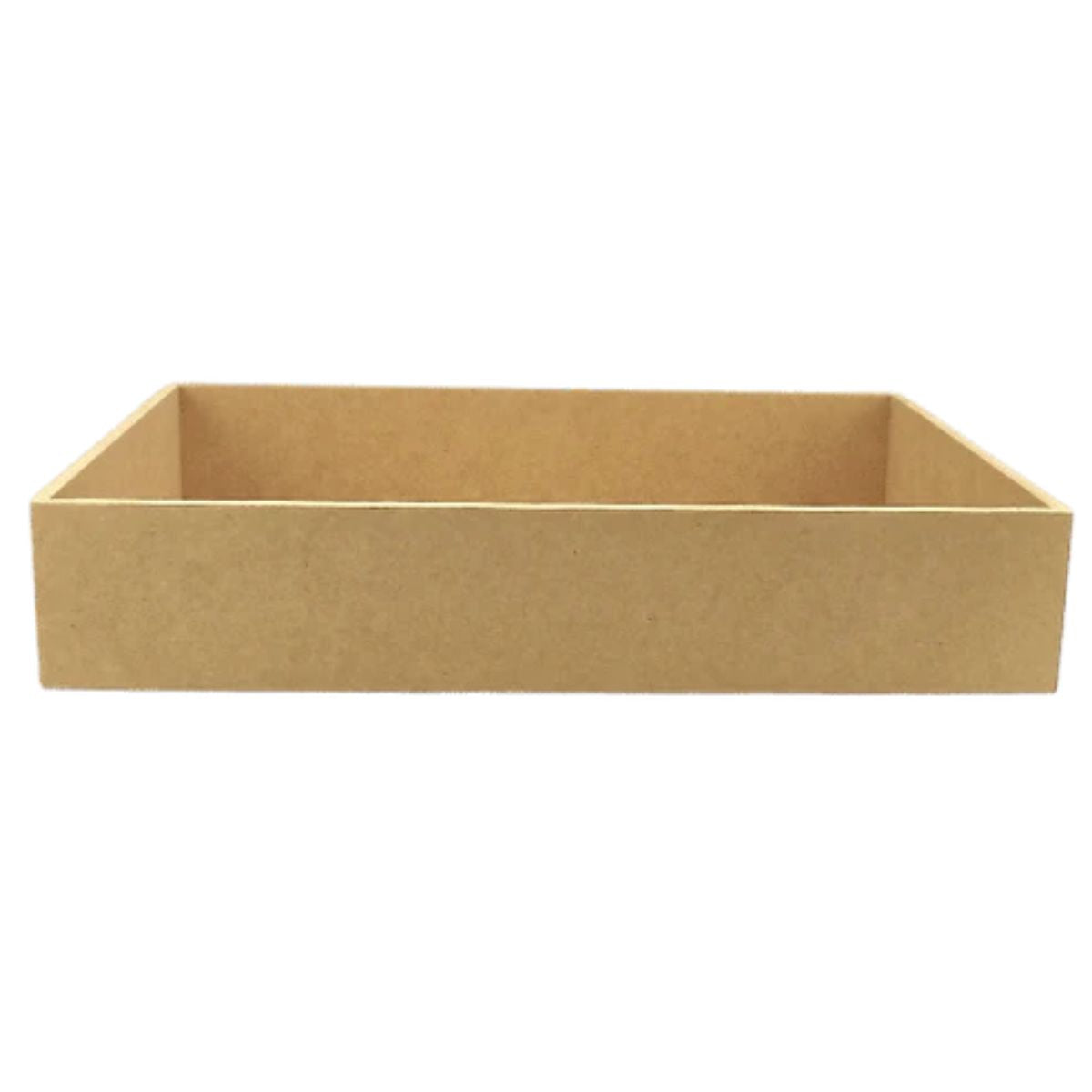 Cesta Retangular Lisa em MDF 6,5x20x30cm - Palácio da Arte