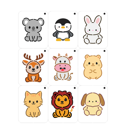 Stencil OPA 15x20 3740 Chaveirinho Bichinhos I