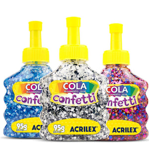 Cola Confetti Acrilex 95g - Palácio da Arte