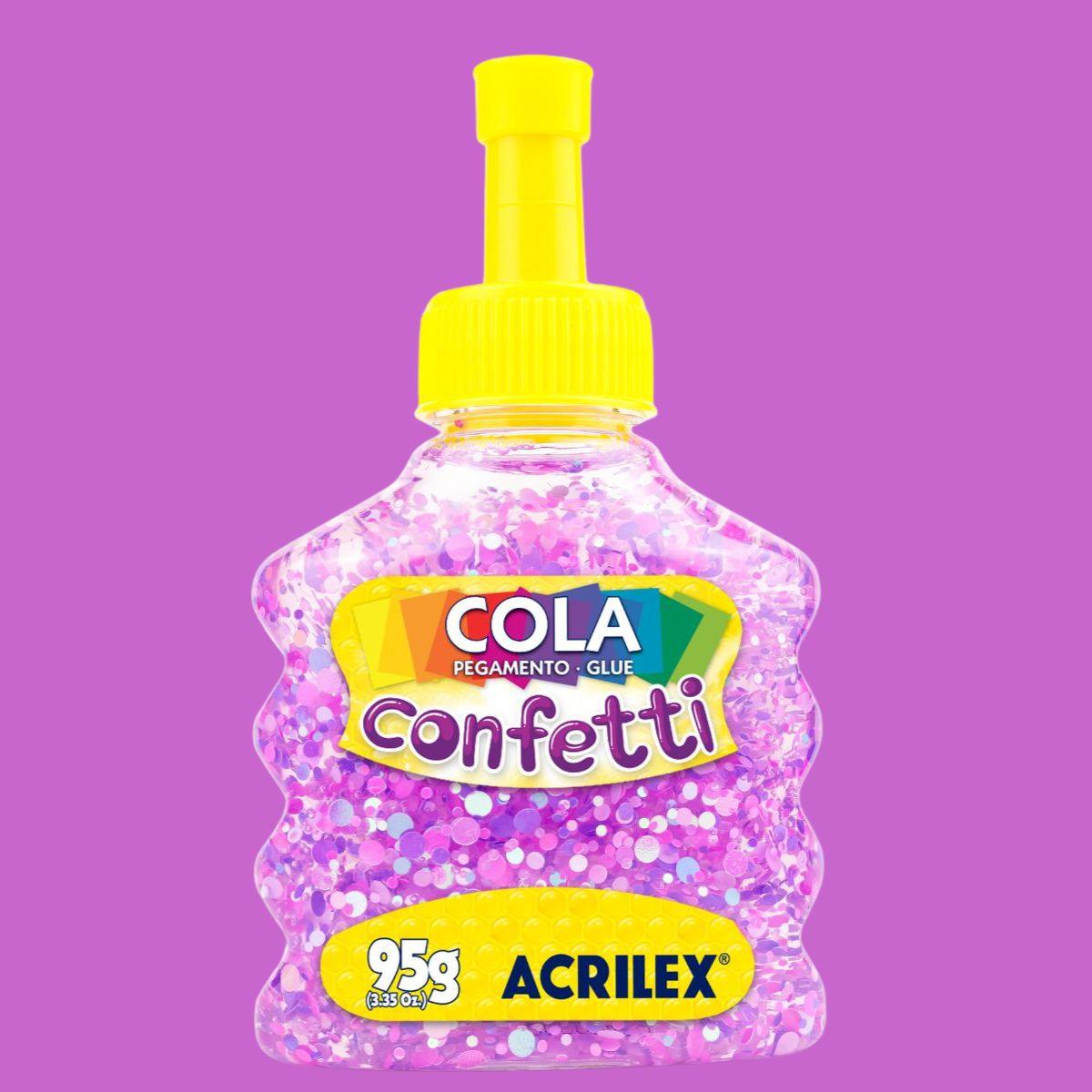 Cola Confetti Acrilex 95g - Palácio da Arte