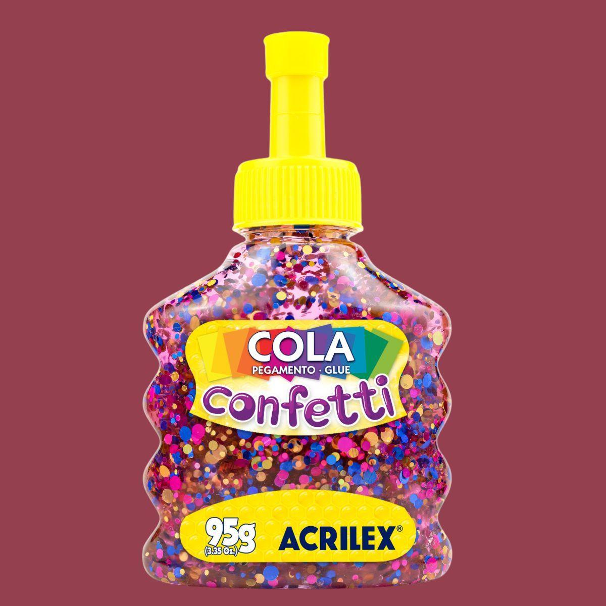 Cola Confetti Acrilex 95g - Palácio da Arte
