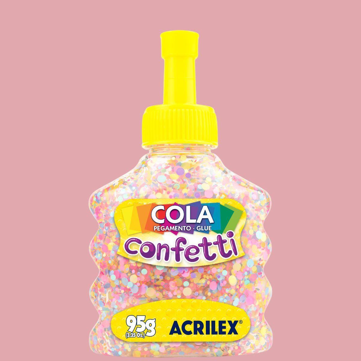 Cola Confetti Acrilex 95g - Palácio da Arte