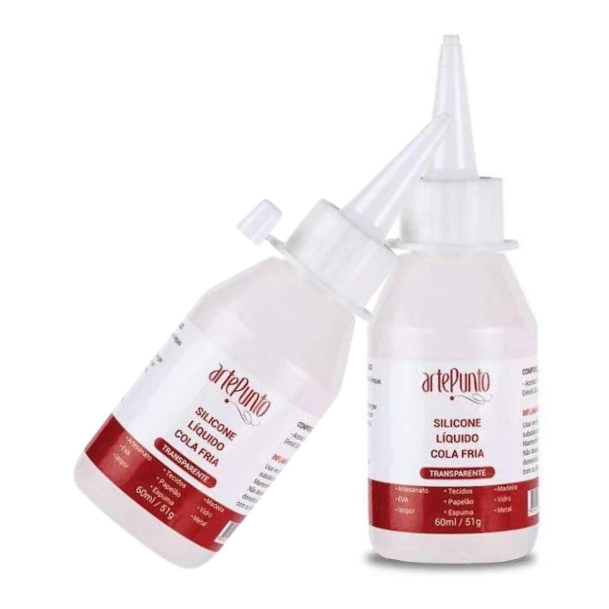 Cola de Silicone Liquida Fria Arte Punto 60ml - Palácio da Arte