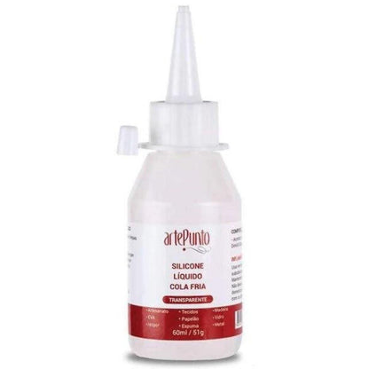Cola de Silicone Liquida Fria Arte Punto 60ml - Palácio da Arte