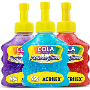 Cola Fantasia Glitter Acrilex 95g - Palácio da Arte