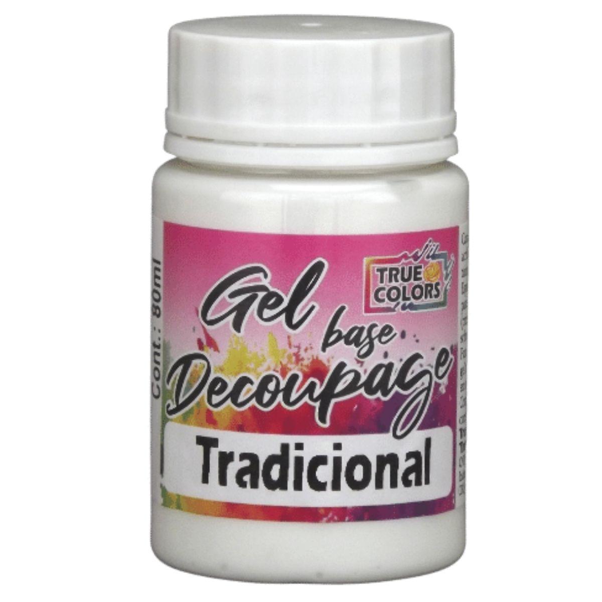 Cola Gel Base Decoupage 80ml True Colors Tradicional - Palácio da Arte