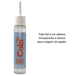 Cola Gel Transparente 30ml para Papéis True Colors - Palácio da Arte