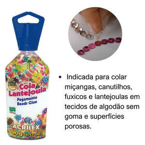 Cola Lantejoula Acrilex 90g - Palácio da Arte