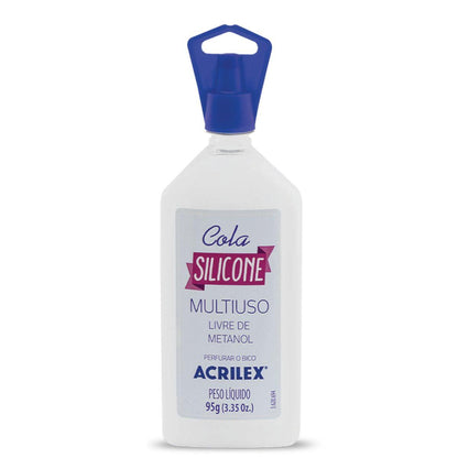 Cola Silicone Acrilex Multiuso 95g - Palácio da Arte