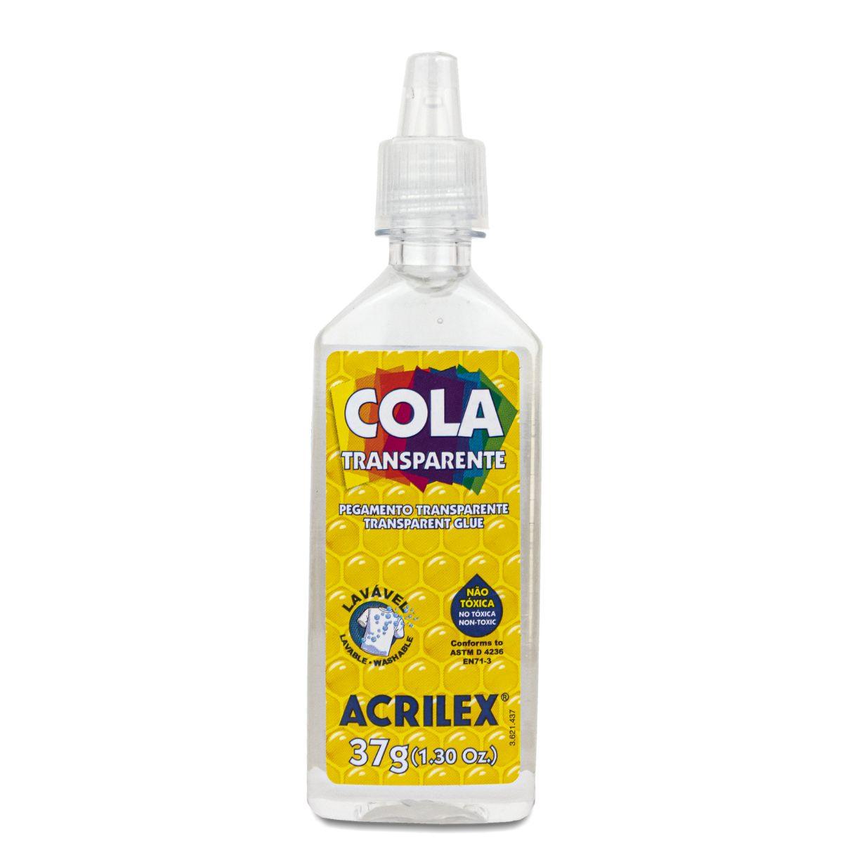 Cola Transparente Acrilex 37g - Palácio da Arte