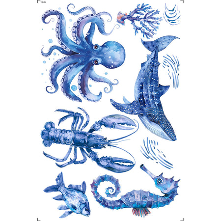 Transfer de imagem 19,5x29,5cm TIB-084 Fundo do Mar