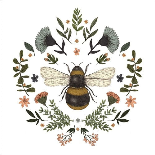 Guardanapo de Papel Decoupage 33x33 PPD Secret Bee 133002213