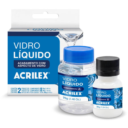 Vidro Líquido Acrilex 105g Acabamento com aspecto de Vidro