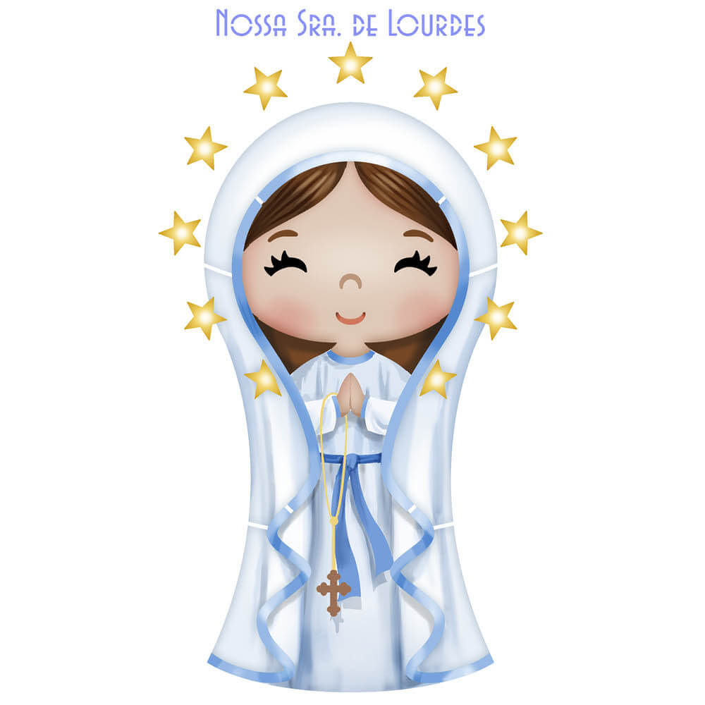 Stencil Litoarte 21x34cm ST-454 Nossa Senhora de Lourdes