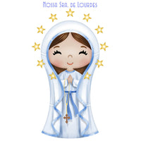 Stencil Litoarte 21x34cm ST-454 Nossa Senhora de Lourdes