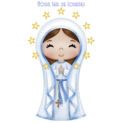 Stencil Litoarte 21x34cm ST-454 Nossa Senhora de Lourdes