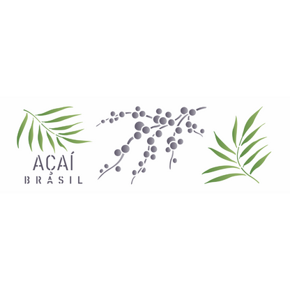 Stencil OPA 10x30 3676 Frutas Açai