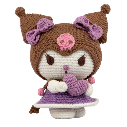 Kit Amigurumi Hello Kitty and Friends Círculo Cor 07 Kuromi
