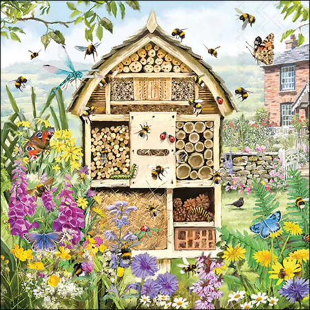 Guardanapo de Papel Decoupage 33x33 Bee Hotel 13318315