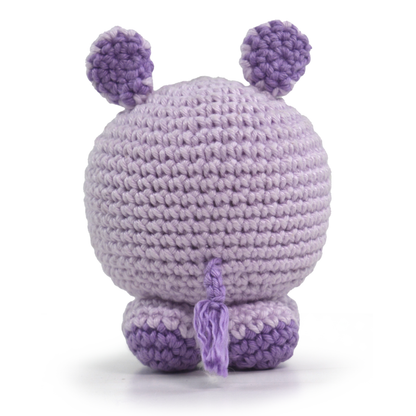 Kit Meu Primeiro Amigurumi Bicho Bola 2 Cor 04 Hipopotamo Nina